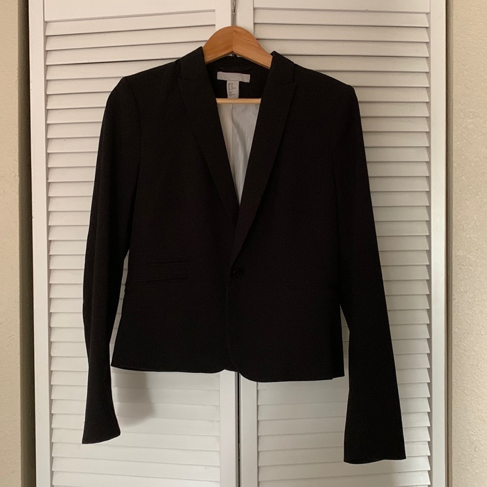 H&M black suit jacket